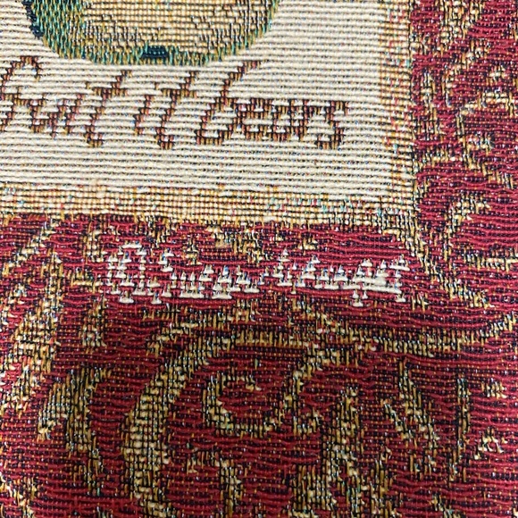 Elegant Burgundy and Gold Wall Hanging - Picture 14 of 14